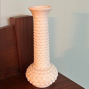 Hobnail milk glass milkglass vase